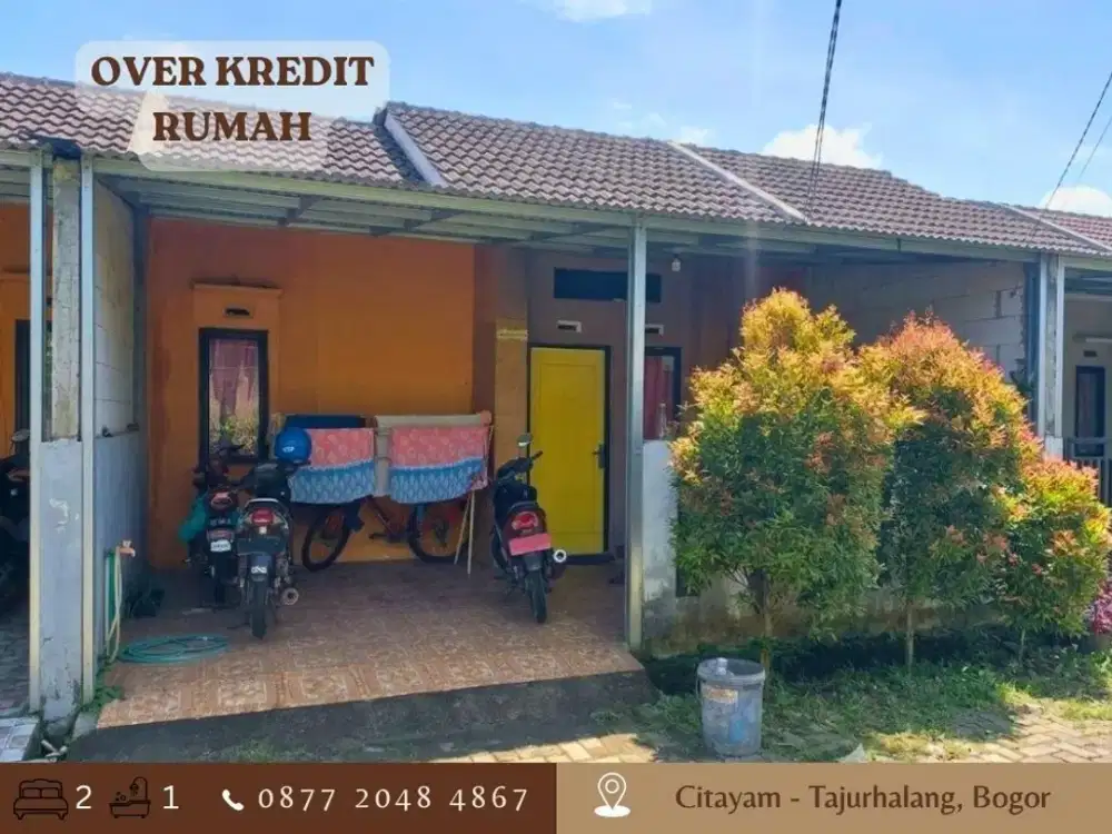 Rumah Take Over 69JT dkt Stasiun di Perum Citayam Grande Asri Bogor
