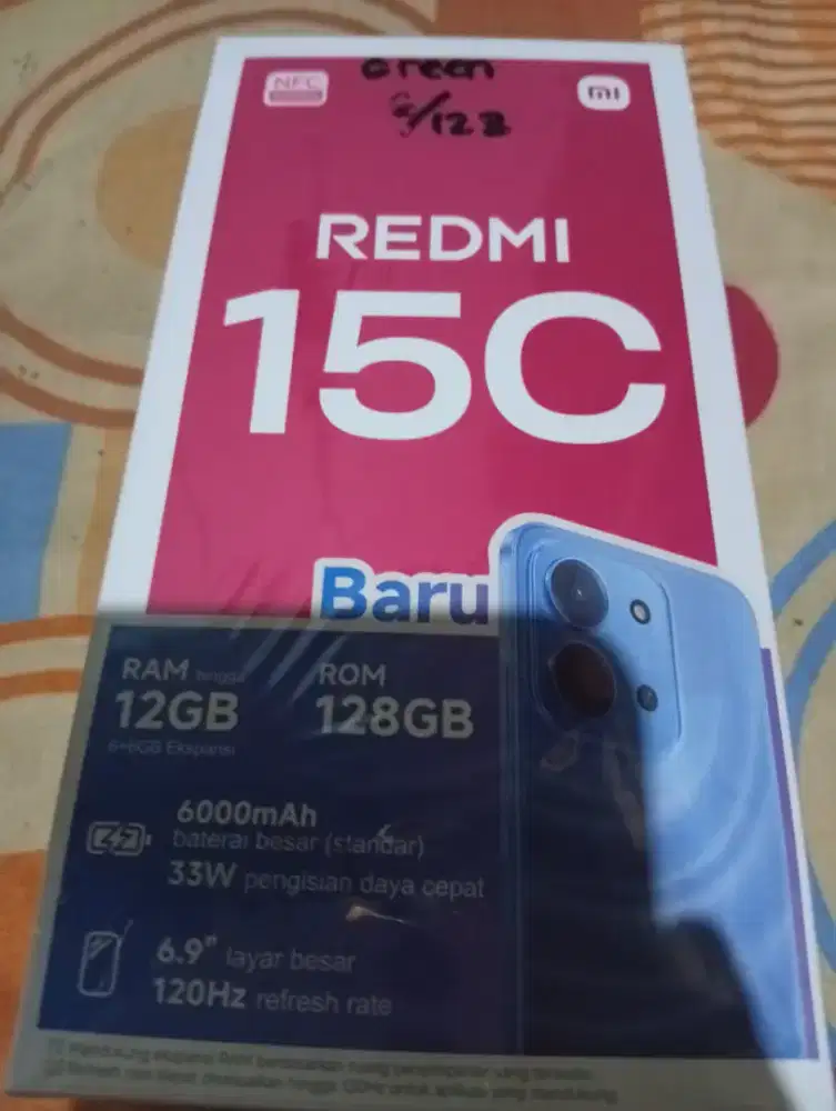 Redmi 15C baru segel