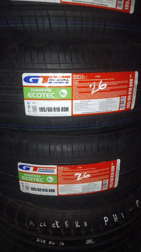 Promo Ban Baru GT Ecotec 195 60 16 (2026)