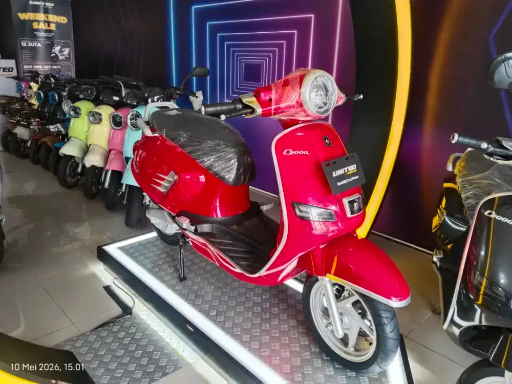 Motor Listrik United C2000, Cicilan tanpa DP, Syarat Cukup KTP