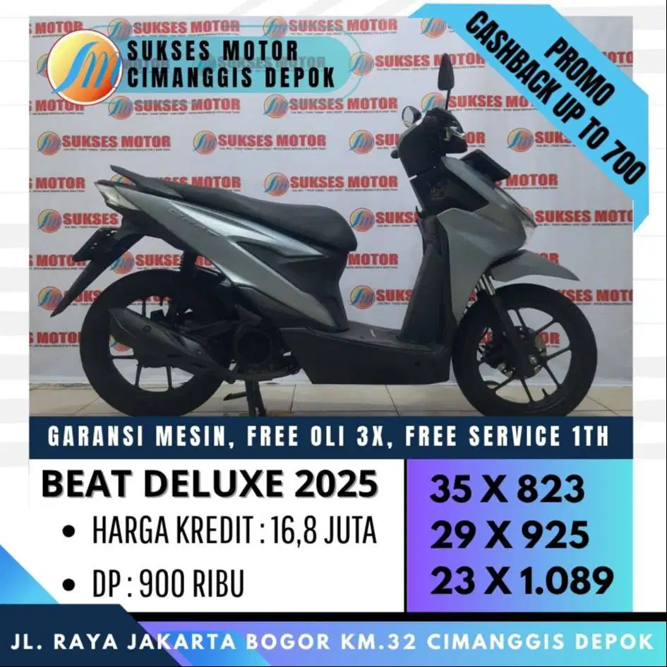 NEW BEAT DELUXE CBS ISS 2025 CASH KREDIT CICILAN RINGAN [SUKSES MOTOR]