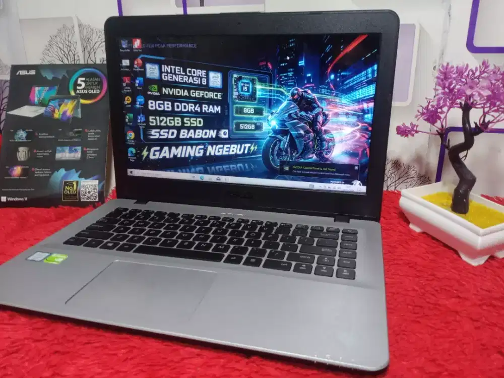 Laptop Gaming Core i5 RAM 8GB SSD BABON 512GB Dual VGA Nvidia GeForce