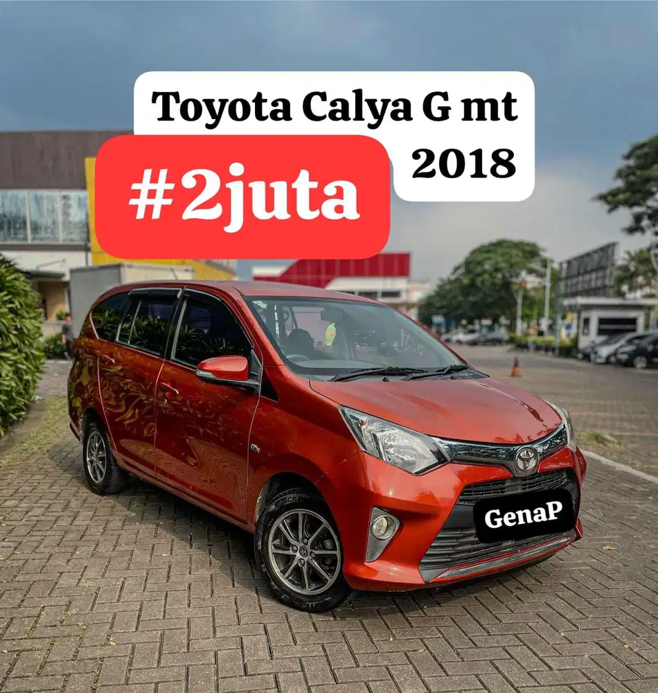 Toyota Calya G mt 2018 orange #2juta