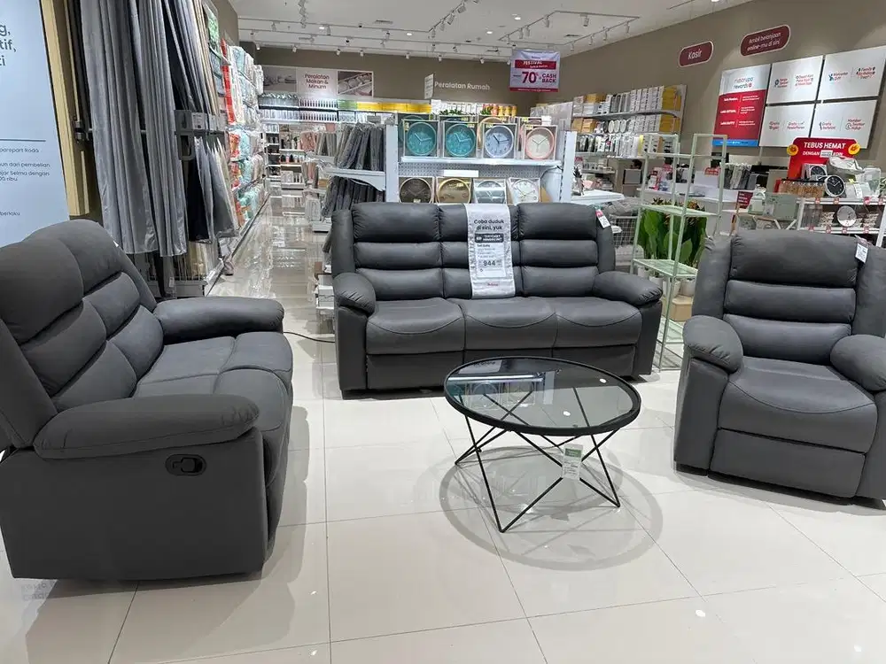 JUAL CEPAT SOFA SET RECLINER