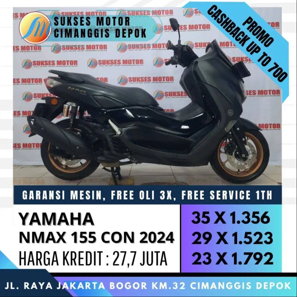 NMAX 155 CON 2024 CASH KREDIT KARTU PAYLATER BISA [SUKSES MOTOR]