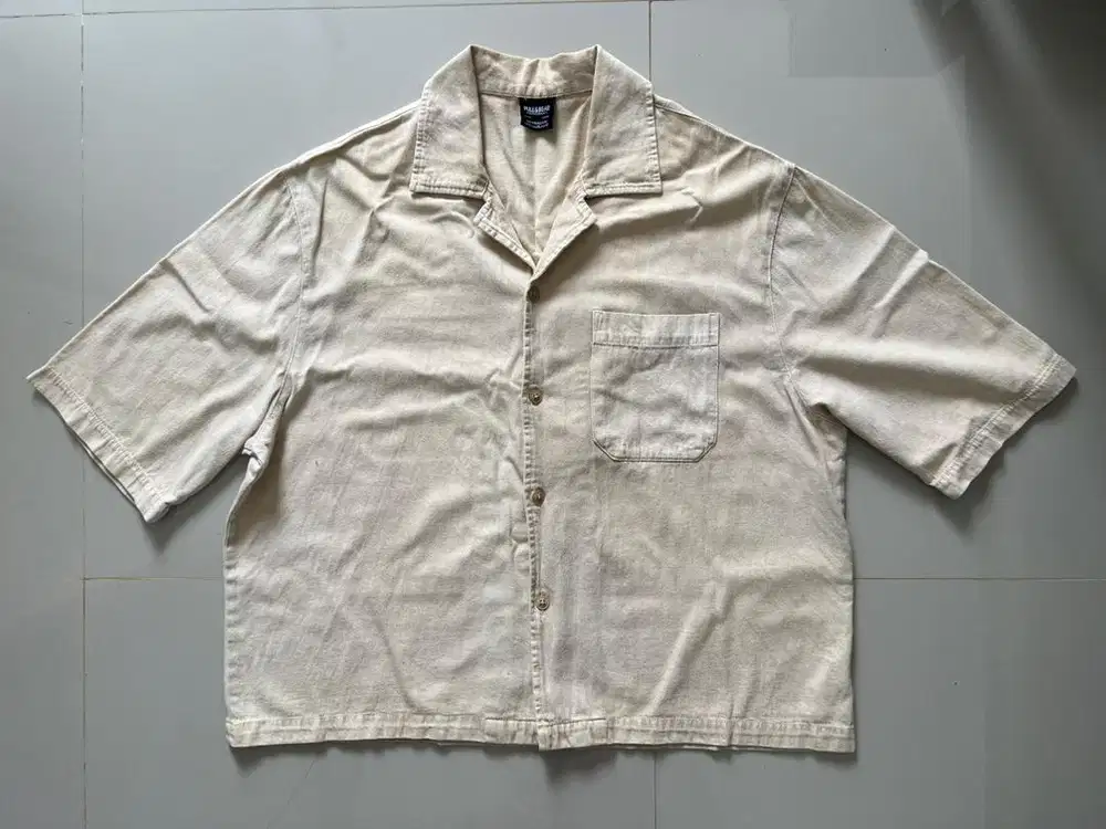 Pull & bear oversize kemeja jeans denim