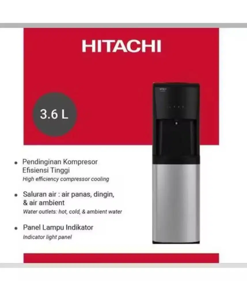 Dispenser Air Minum Panas Dingin Hitachi