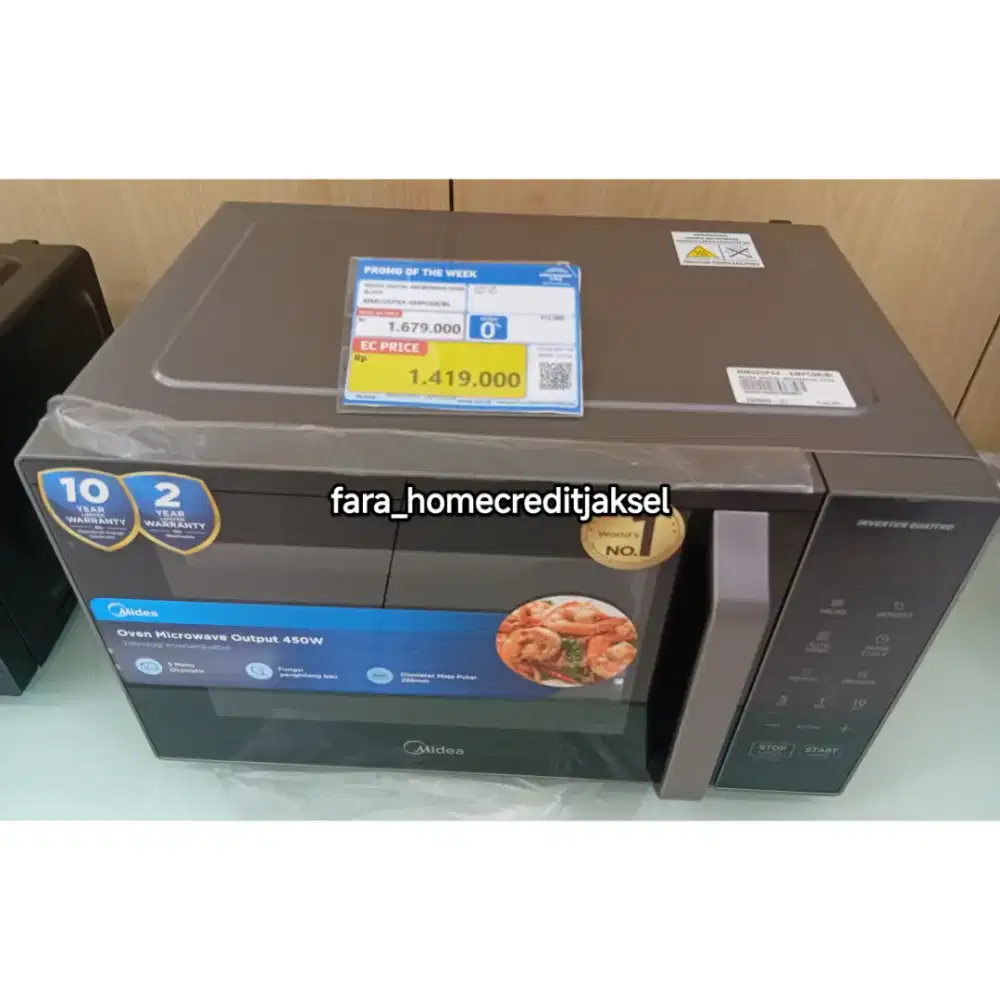 Midea Digital Microwave Oven Black