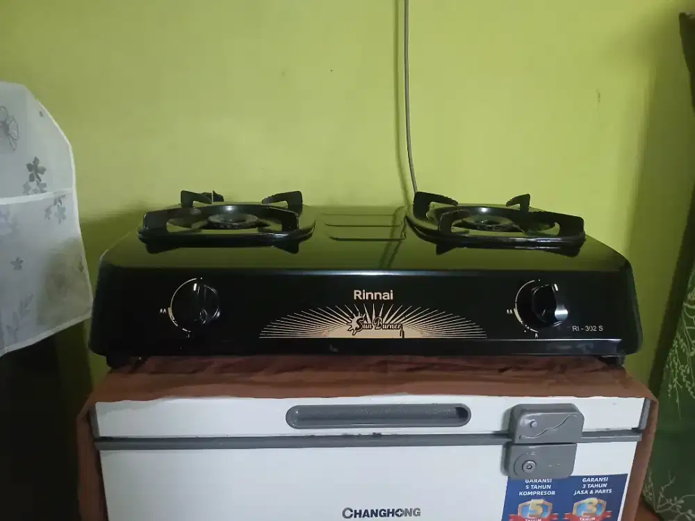 Kompor Gas Rinnai 2 tungku Sun Burner