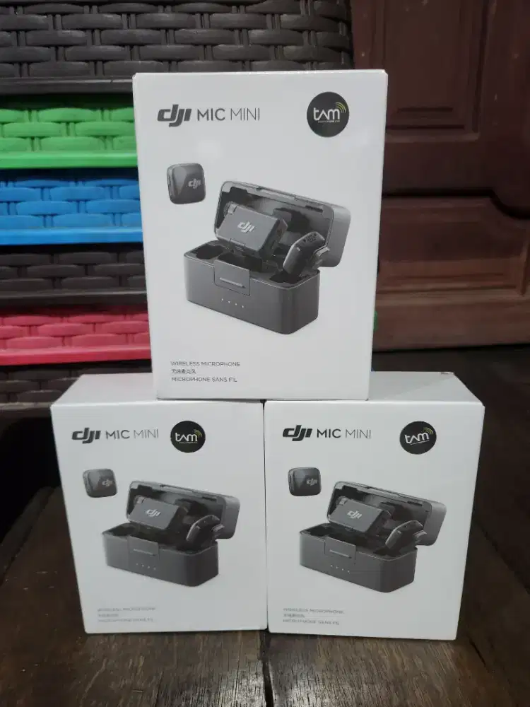 Dji Mic Mini Black (2 TX + 1 RX + Charging Case) Baru