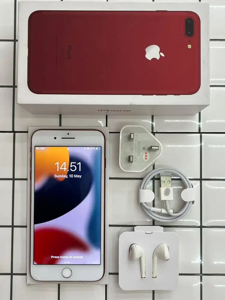 iPhone 7 Plus 128 GB Merah / Red Edition Inter  Mulus Siap Pakai
