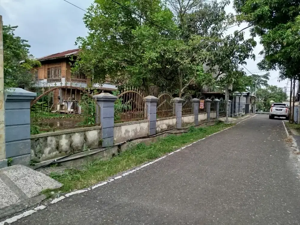 Jual tanah murah berpagar jalan lebar, rumah gratis
