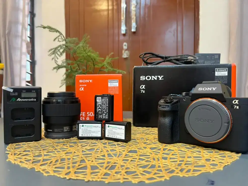 Kamera Sony A7 mark ii + Lensa Sony 50 mm f1.8