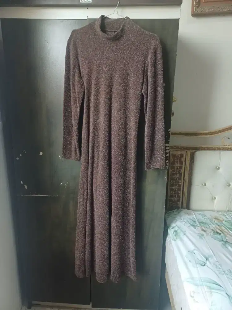 Gaun muslim long dres