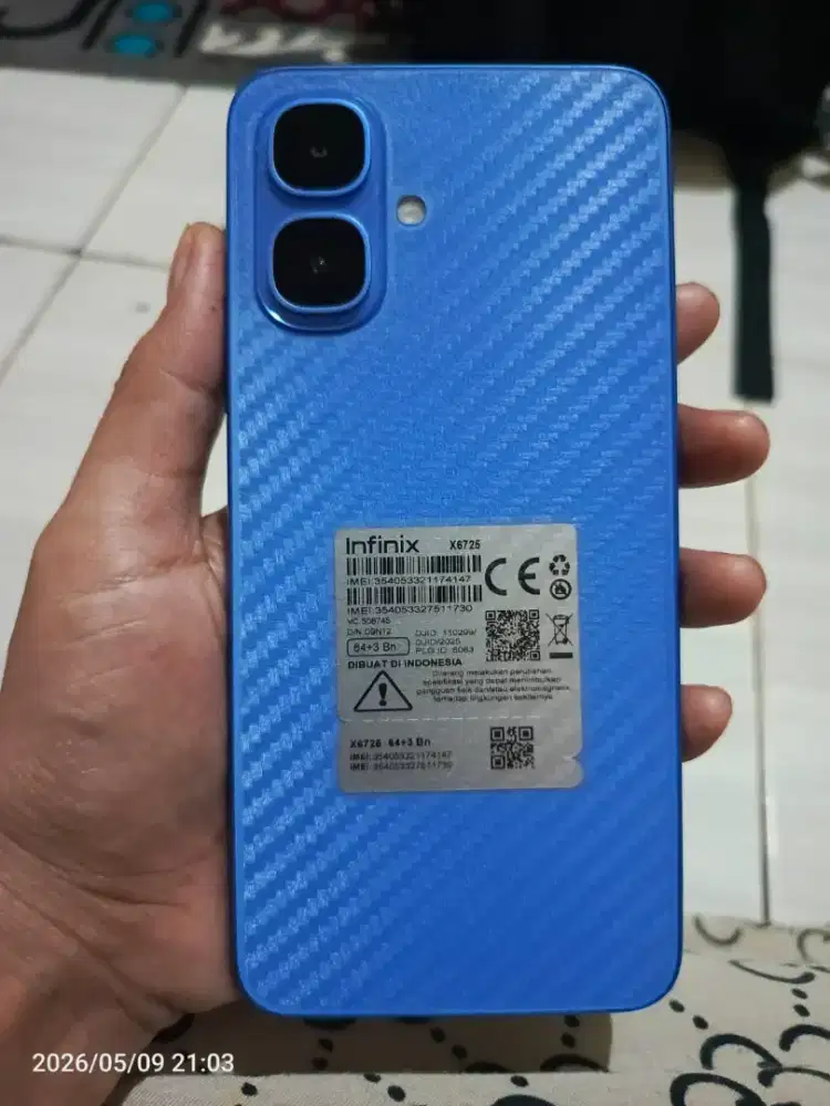 Infinix Smart 10 Ram 3gb+3gb / 64gb