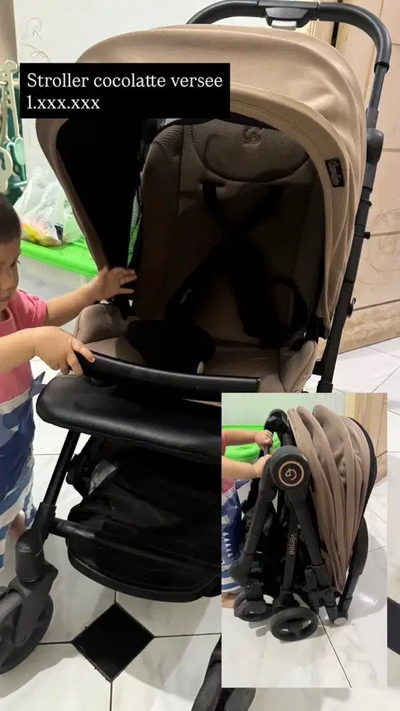 Jual stroller cocolatte versee dan bouncer sugarbaby