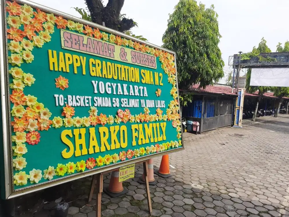Persewaan sewa papan bunga ukuran 2m x 2,8m free ongkir