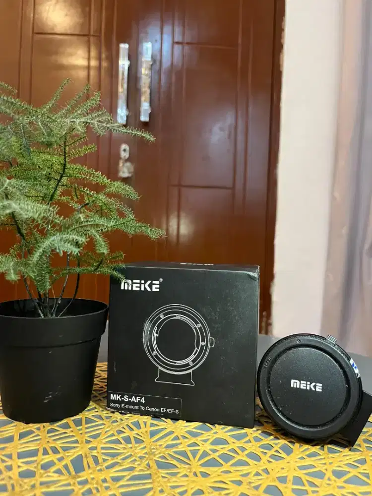 Jual adapter Meike MK-S-AF4 (Sony E-Mount Lens to Canon EF/EF-S Body).