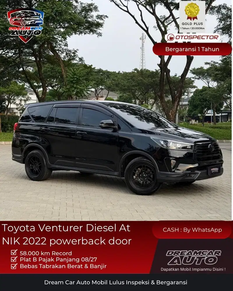 [ Low KM ] Kijang Innova Venturer Diesel 2.4 AT 2022 Power backdoor