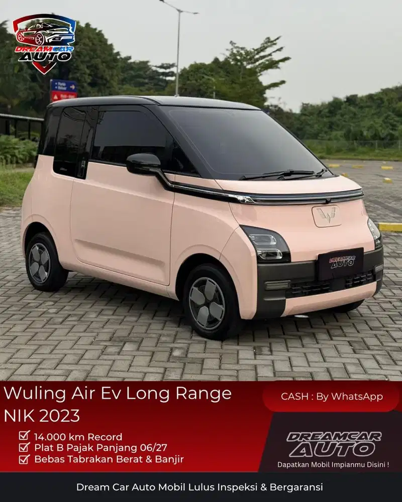 [ KM 14rb ] Wuling Air EV Long Range 2023 Pink