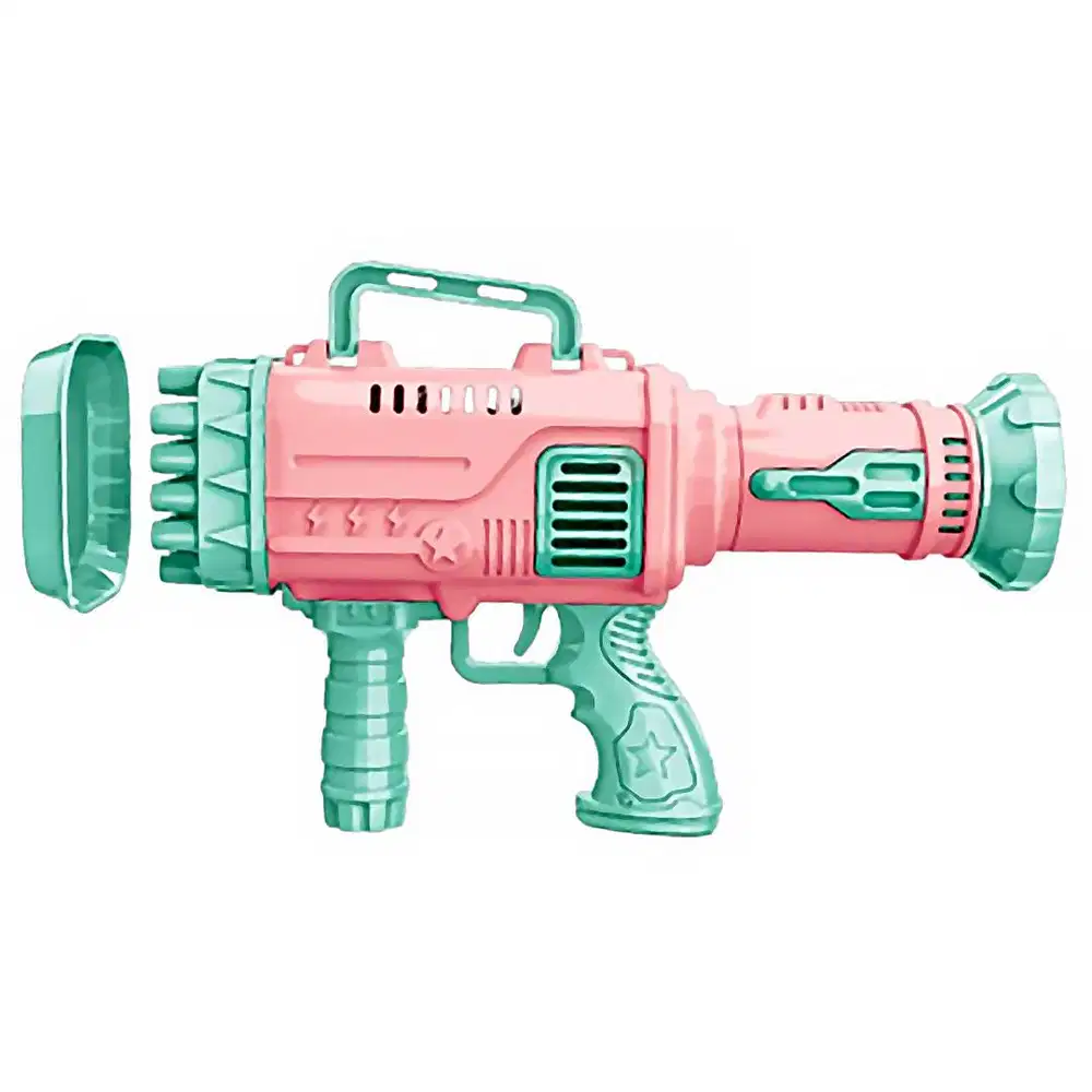 260510F Rhino Bubbly Galaxy Electric Gun 32 Holes Pink Mainan Pistol T