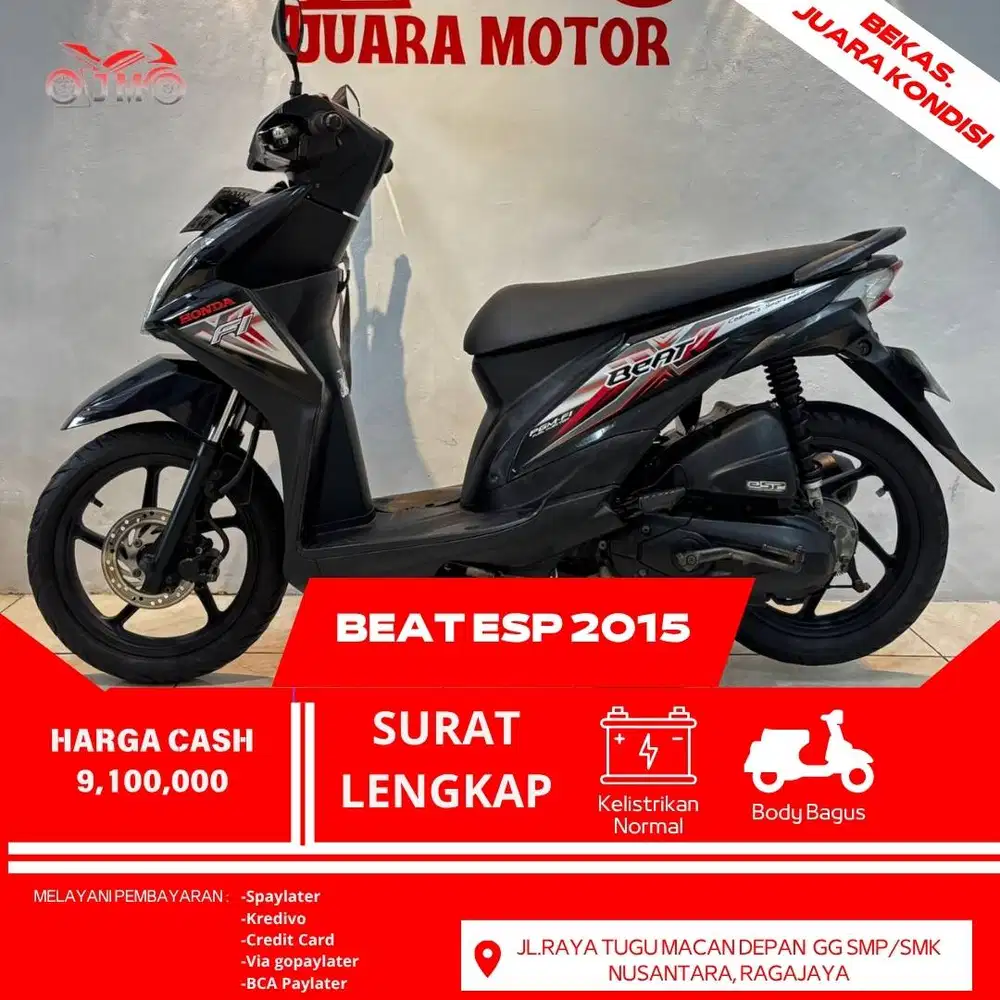 BEAT 2015 SURAT LENGKAP MESIN HALUS SIAP PAKE