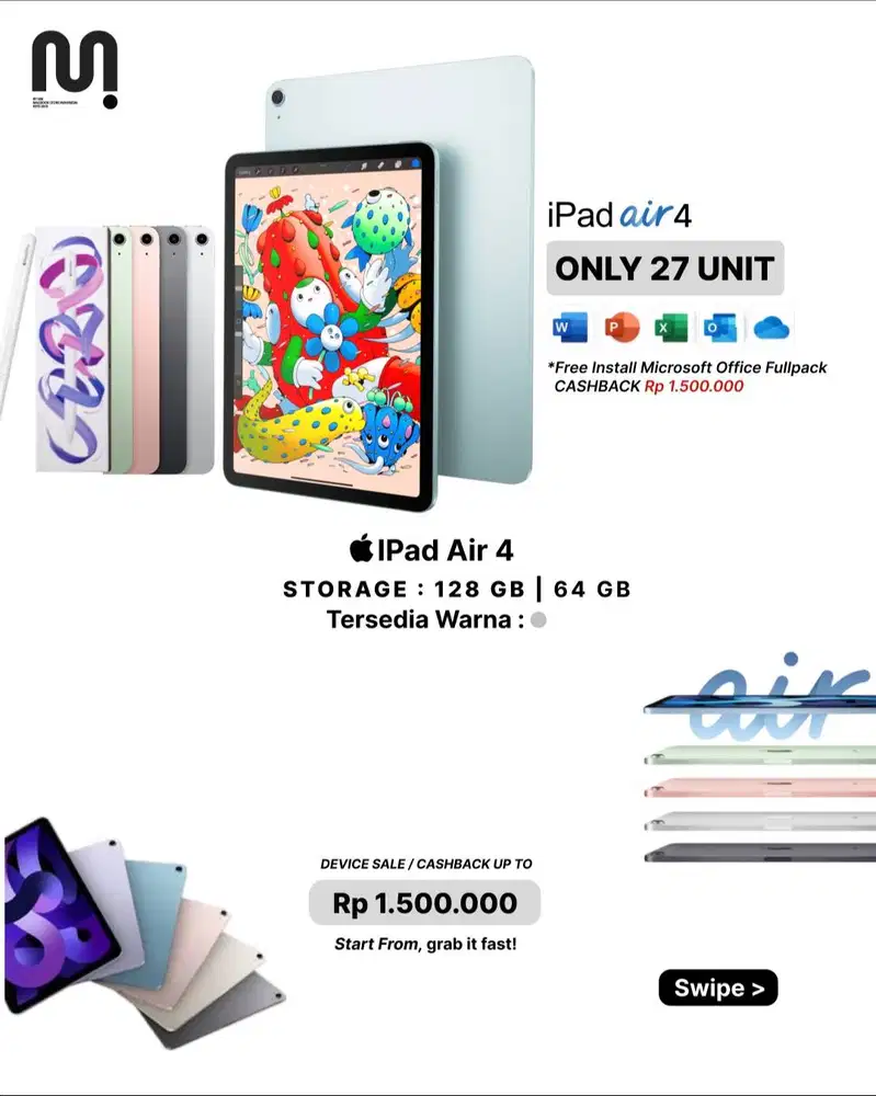 IPAD AIR 4 64 GB READY 26 UNIT