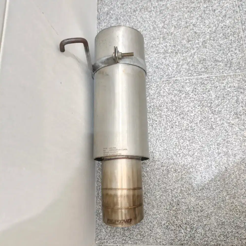 Muffler Alpino S02 original ada serial number