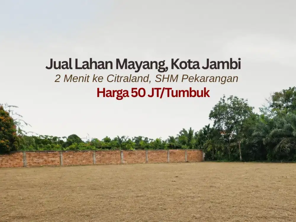 jual tanah murah Mayang, 2 Menit Citraland