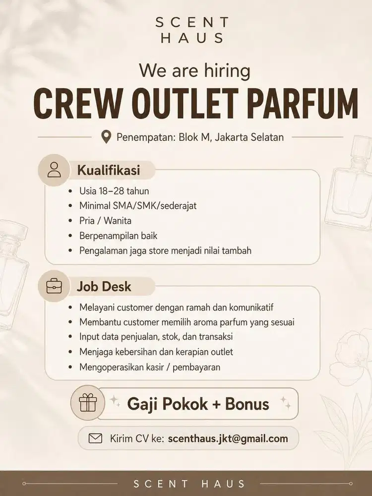 Lowongan Kerja Spg