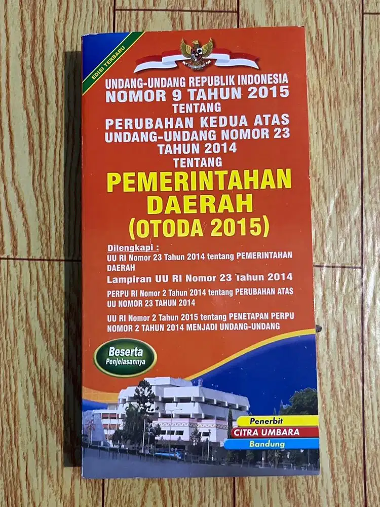 UU No 9/2015 Pemerintah Daerah (OTODA 2015)