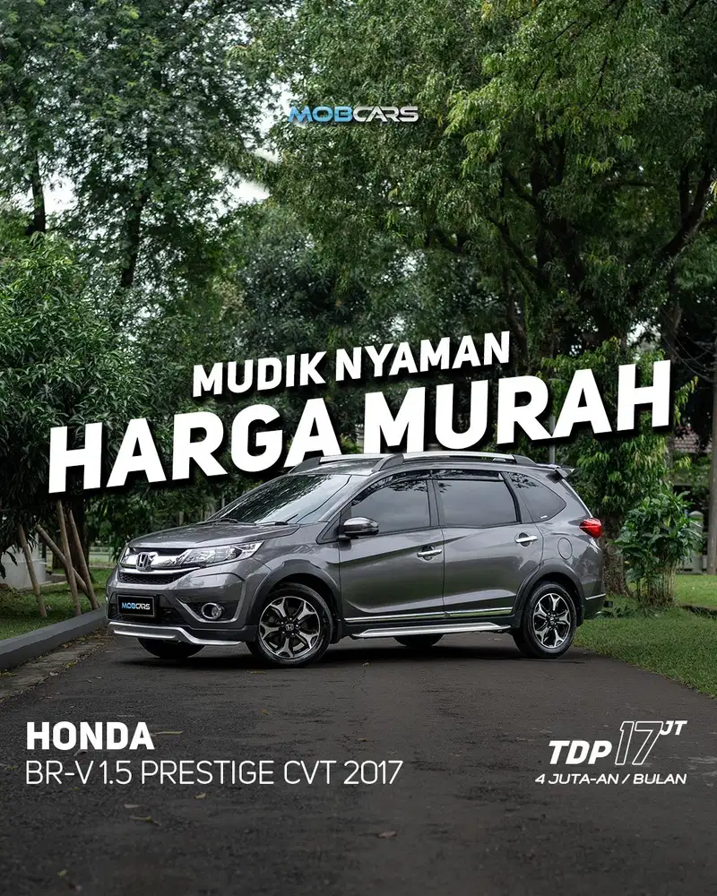 ANGSURAN 3 JUTAAN BRV E PRESTIGE AT CVT 2017 HONDA BRV METIC