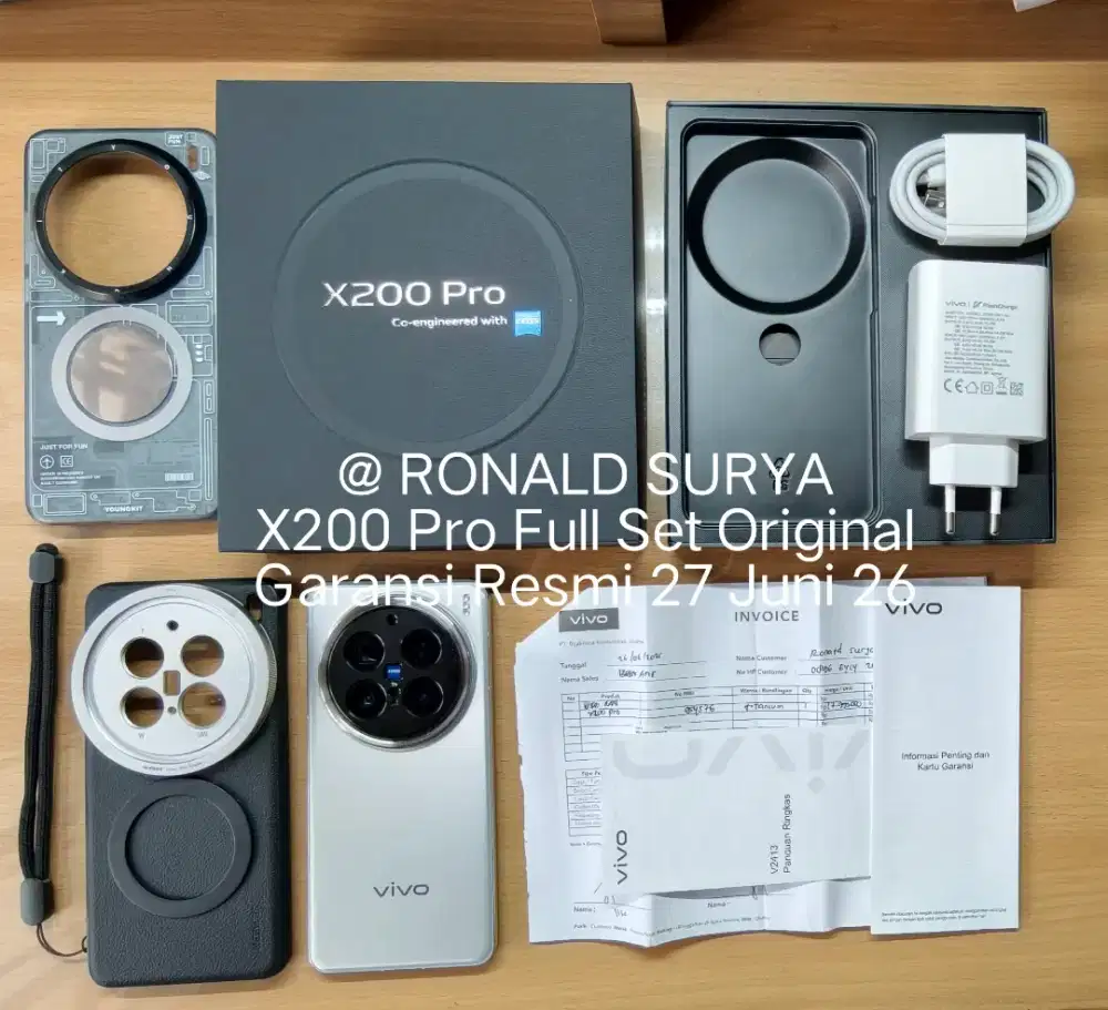 Vivo X200 Pro Fullset Mulus + Bonus Youngkit & Neewer Case (Langka)