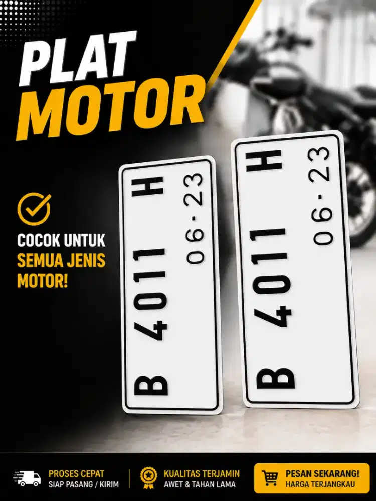Plat nomor motor