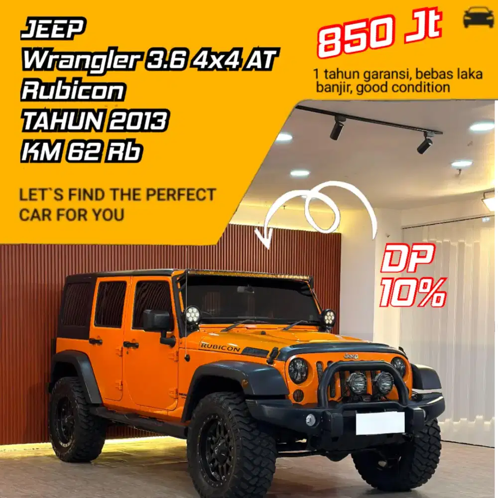 Jeep Wrangler Rubicon 4x4 3.6 AT Tahun 2013