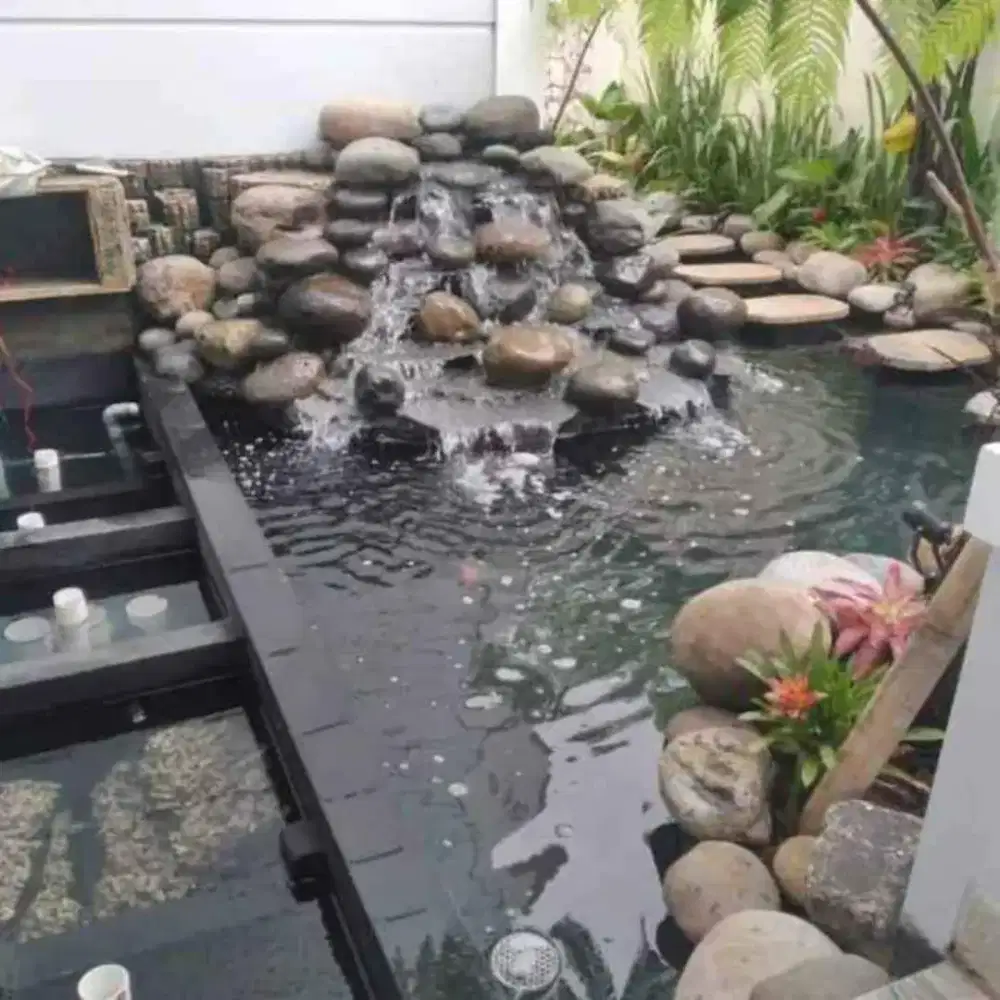 Kolam ikan batu Natural
