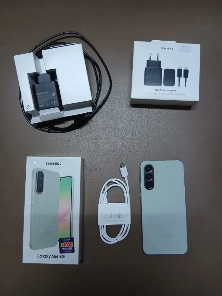 DIJUAL SAMSUNG A56 8/256 olive second mulus lengkap