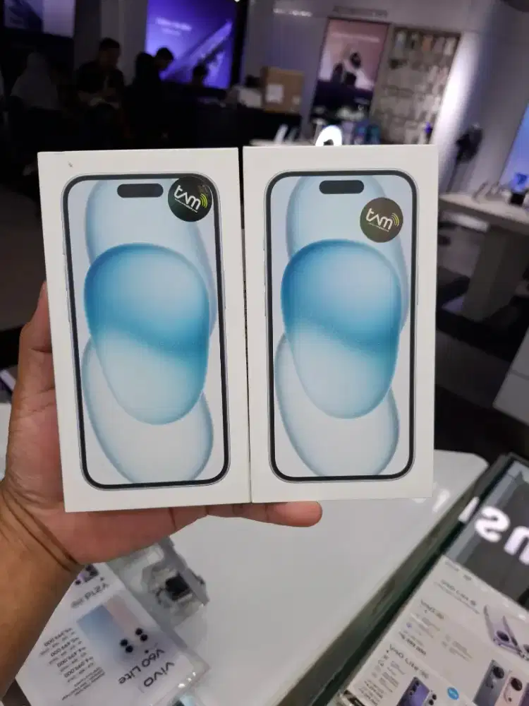 NEW IPHONE 15 256GB BLACK BLUE PINK BARU MASIH SEGEL IBOX