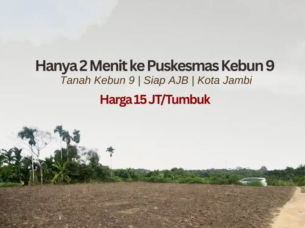 Di jual Tanah Kebun 9 Muaro Jambi