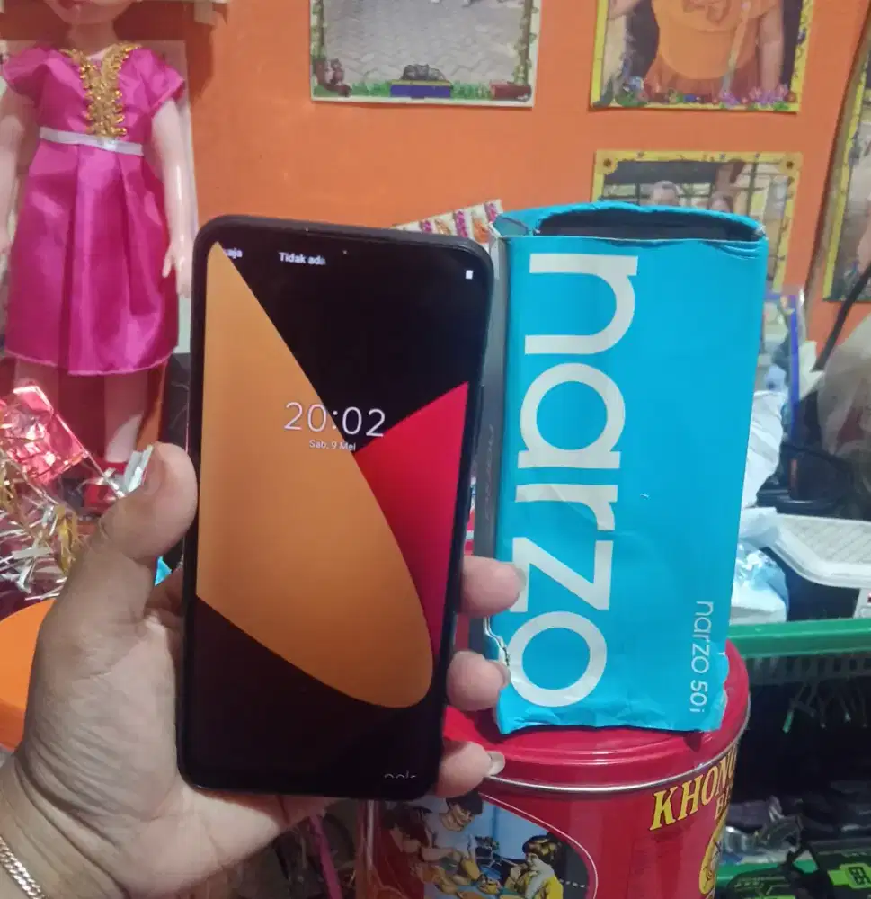 Realme narzo 50i ram 4/64 Fullset + Softcase!.