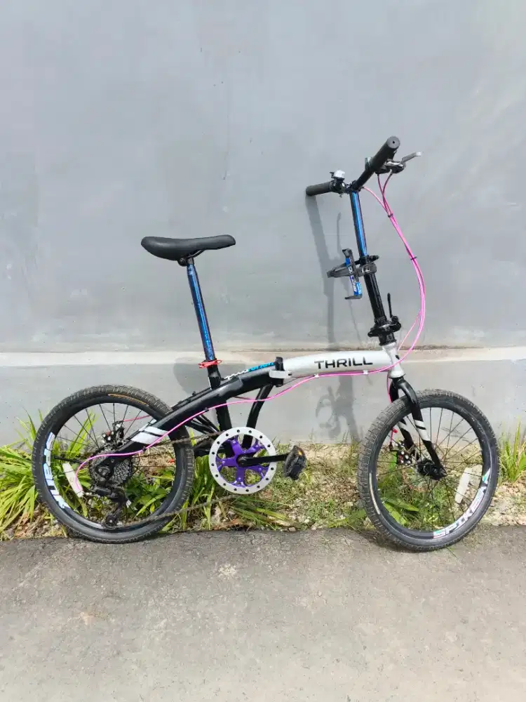 Sepeda lipat exotic 20 repaint upgrade tipis