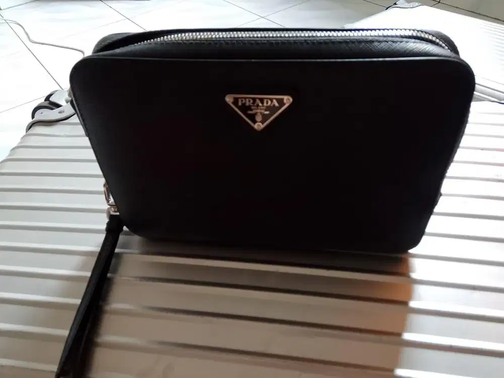 Tas pouch prada original second