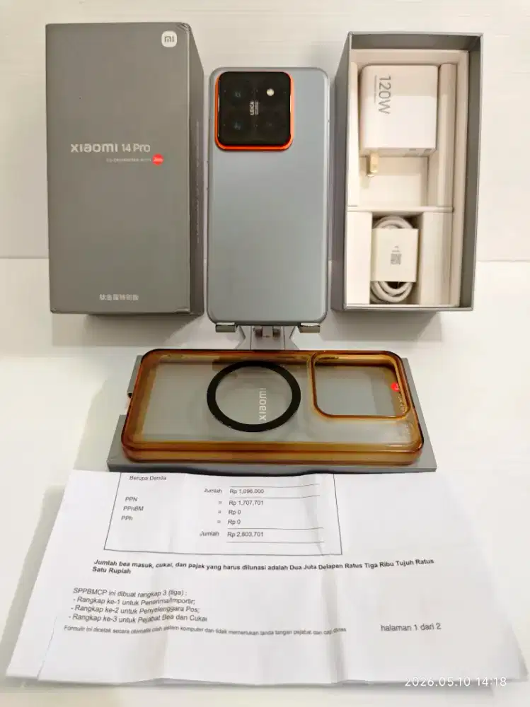 Xiaomi Mi14 Pro 5G 16/1 TB Likenew98% Original beacukai Bisa TT/BT..