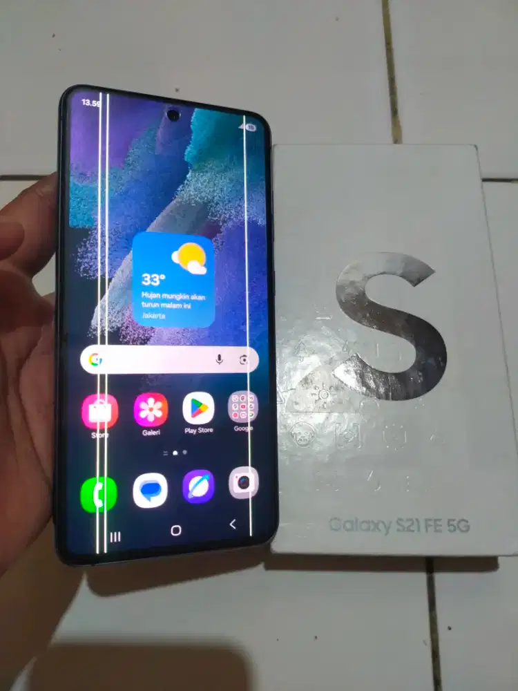 Hp Samsung S21 FE 5G NFC 8/128,,,Minus LCD garis