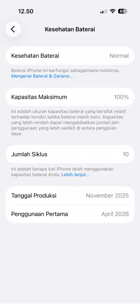 Jual iPhone 17 pro second warna oranye 256GB