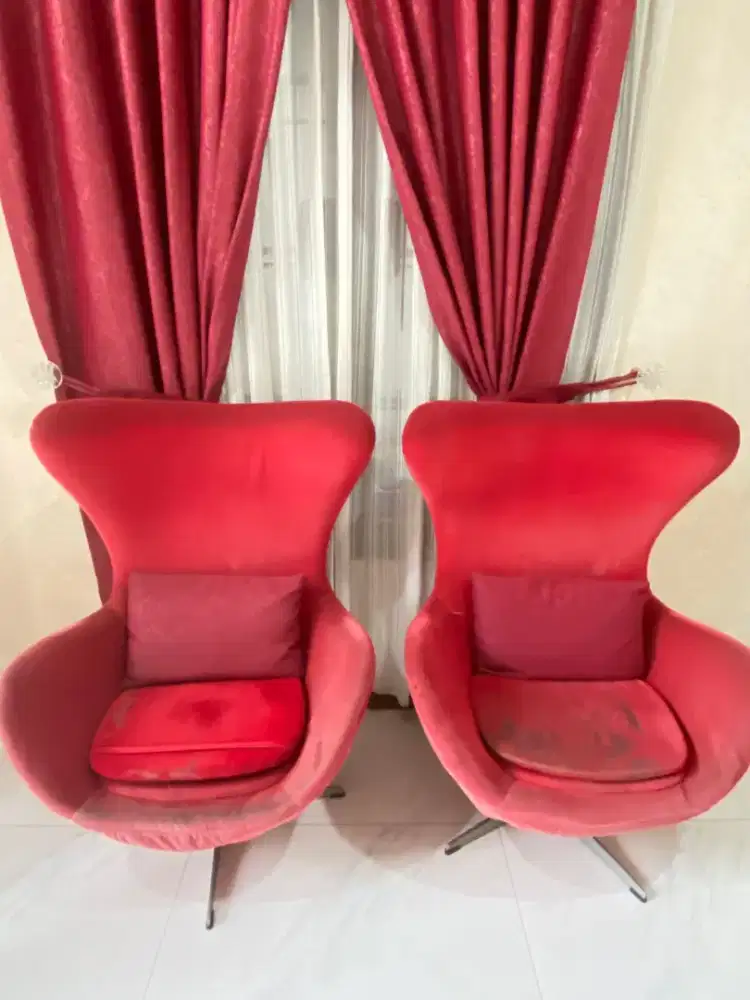 KURSI TAMU MINIMALIS SET 2PCS