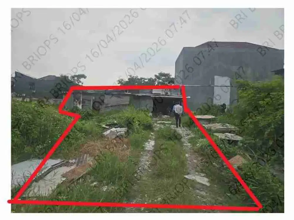 Dijual via lelang Tanah Pakal lokasi strategis  dan Cocok buat inves