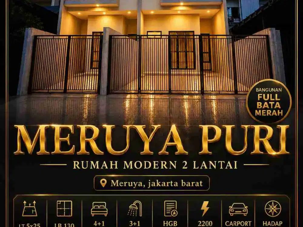 Wilson Rumah bangunan full bata merah di meruya kav dki
