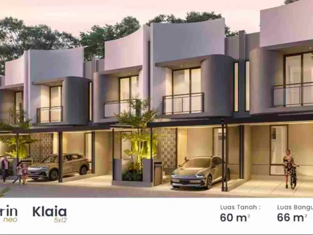 Rumah baru cluster modern 1 M an di GIANTARA SERPONG city tangerang dkt akses tol BSD dan jalan kaki ke stasiun cicayur