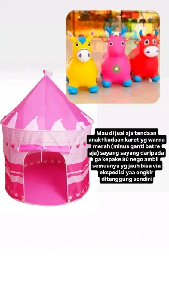 Tenda dan kuda anak